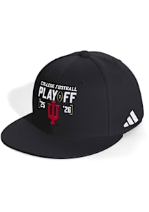 Adidas Indiana Hoosiers Black 2025 College Football Playoff Snapback Mens Snapback Hat