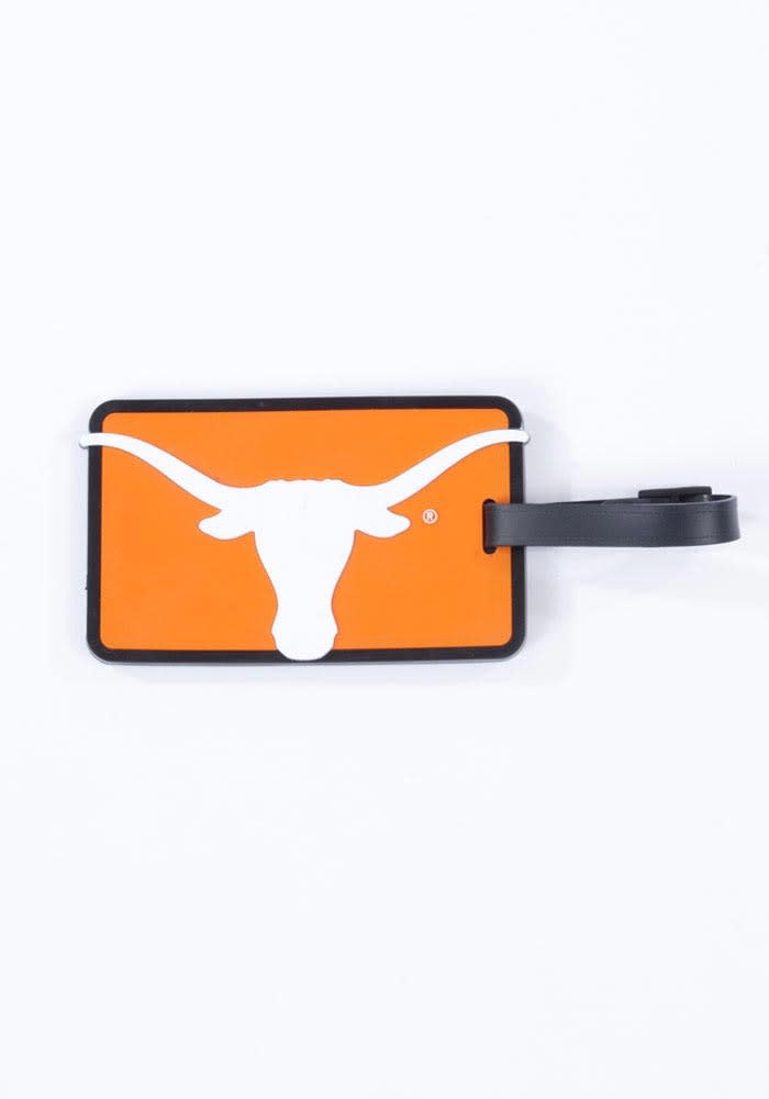 Texas Longhorns Burnt Orange Rubber Luggage Tag