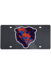 Chicago Bears Carbon Car Accessory License Plate