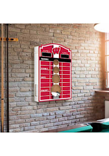 Red Wisconsin Badgers Wall Art Hanging Corn Hole