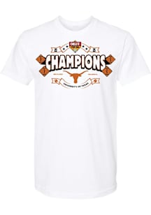 Texas Longhorns White 2025 Cheez-It Citrus Bowl Champions Short Sleeve T Shirt