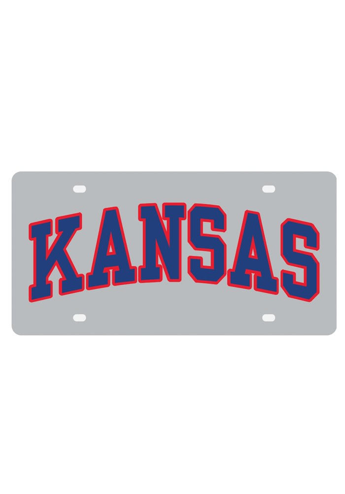 Kansas Jayhawks License Plate KU Jayhawks Arched Kansas License Tag