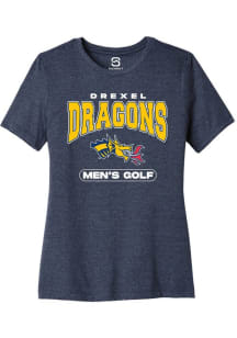 Drexel Dragons Navy Blue Summit Sportswear Golf Short Sleeve T-Shirt