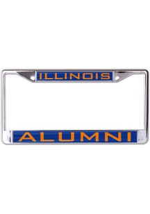 Illinois Fighting Illini Orange  Alumni Chrome License Frame