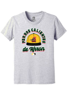 Summit Sportswear Akron RubberDucks Youth Grey Circle Cap Copa Short Sleeve T-Shirt