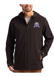 Mens Northwestern Wildcats Black Cutter and Buck Vault Camano Light Weight Jacket