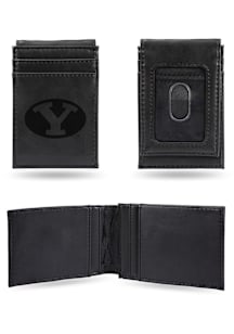 BYU Cougars Laser Engraved Mens Bifold Wallet