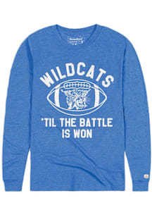Homefield Kentucky Wildcats Blue Football Til The Battle Is Won Long Sleeve T Shirt