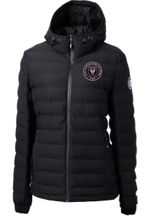 Cutter and Buck Inter Miami CF Womens Black Mission Ridge Repreve Heavy Weight Jacket