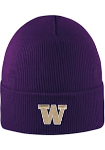 LogoFit Washington Huskies Purple North Pole Mens Knit Hat