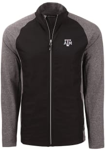 Cutter and Buck Texas A&amp;M Aggies Mens Black Adapt Eco Big and Tall Light Weight Jacket