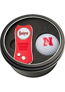 Nebraska Cornhuskers Tool and Ball Tin Golf Gift Set