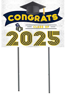 Central Oklahoma Bronchos KH Sports Fan Class of 2025 graduation graphic Yard Sign - White