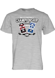 Blue 84 Big 12 Grey 2025 Football Championship Short Sleeve T Shirt