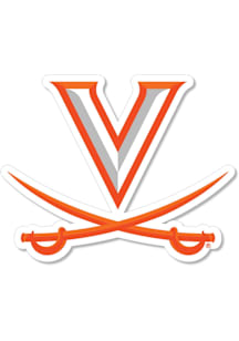 Virginia Cavaliers 3 Inch Logo Auto Decal - Orange