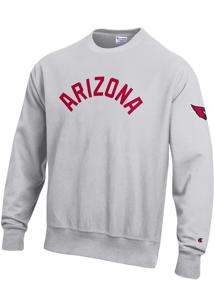 Champion Arizona Cardinals Mens ASH Arch Name Reverse Weave