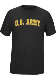 Army Black Arched Short Sleeve T Shirt