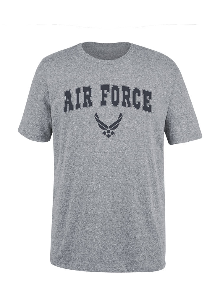 Zerogravitee U.S. Air Force Hooded Sweatshirt - Grey Sleeve Print, Officially Licensed