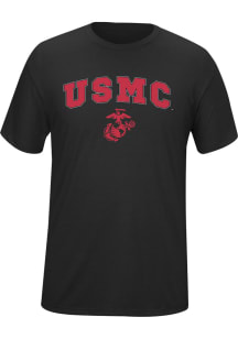 Marine Corps Black Arched Short Sleeve T Shirt