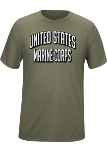 Marine Corps Green Stacked Short Sleeve T Shirt