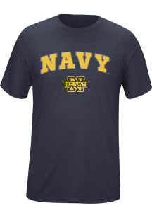 Navy Navy Blue Arched Short Sleeve T Shirt