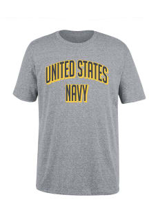 Navy Grey Stacked Short Sleeve T Shirt