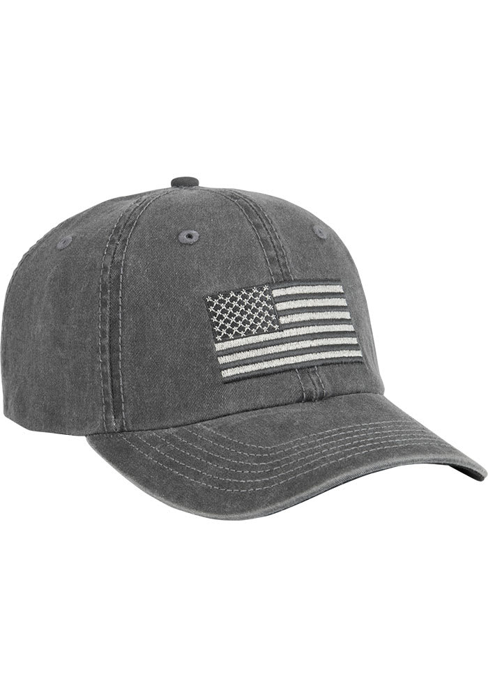 Army Flag Adjustable Hat - Charcoal