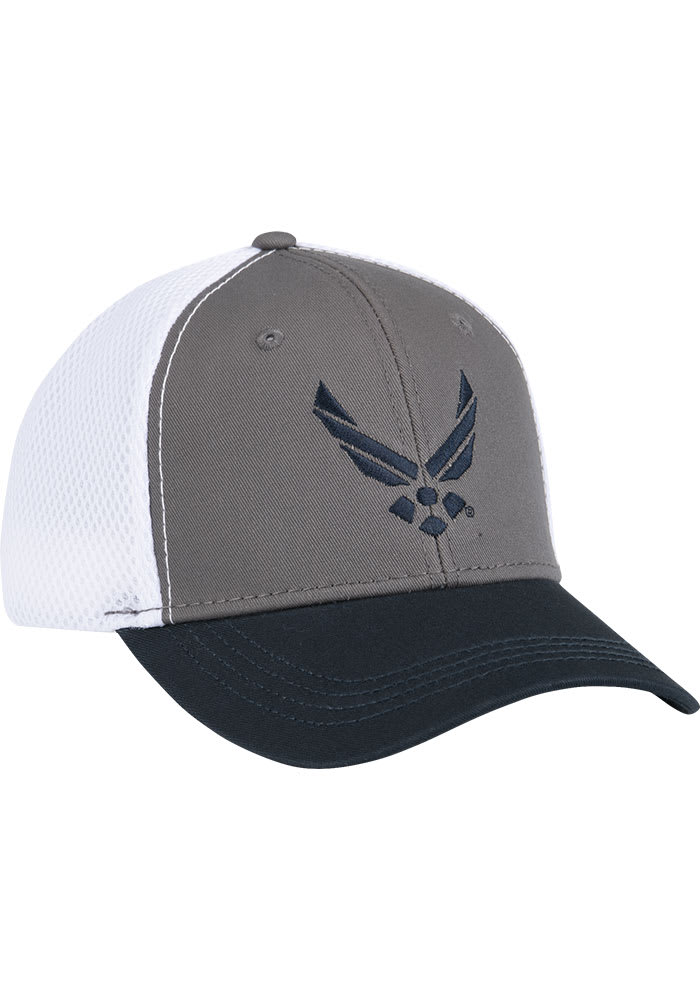 Air Force Logo Meshback Adjustable Hat - Grey