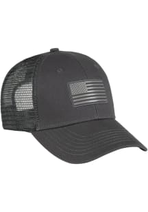 Army Flag Mesh Back Adjustable Hat - Charcoal