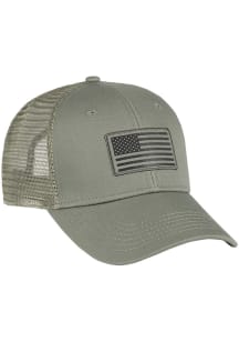 Army Flag Mesh Back Adjustable Hat - Green