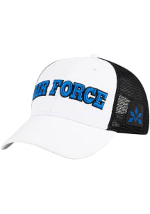 Air Force Twill Trucker Adjustable Hat - White