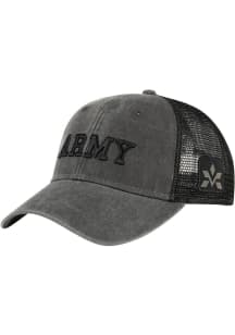 Army Mesh Back Adjustable Hat - Charcoal