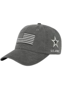 Army Logo Sidepatch and Flag Adjustable Hat - Grey