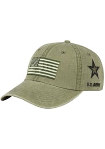 Army Logo Sidepatch and Flag Adjustable Hat - Green