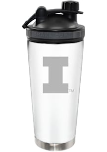 Illinois Fighting Illini 24oz Stainless Steel Bottle - White