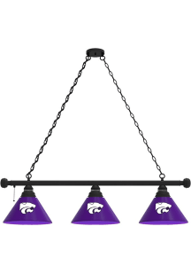 Black K-State Wildcats 3 Shade Billiard Lamp