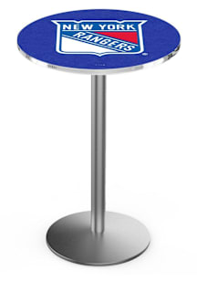 New York Rangers Stainless Round Base Pub Table