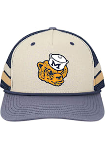 Michigan Wolverines White 2Bar Trucker Adjustable Hat