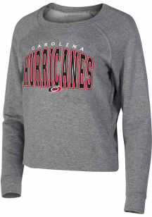 Concepts Sport Carolina Hurricanes Womens Grey Mainstream Crew Sweatshirt