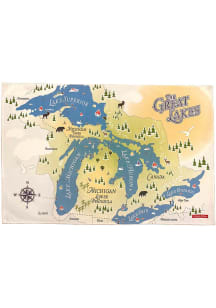Michigan Great Lakes Tea Towel