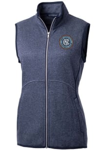 Cutter and Buck New York City FC Womens Navy Blue Mainsail Vest