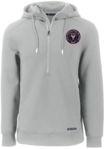 Cutter and Buck Inter Miami CF Mens Grey Roam Hood