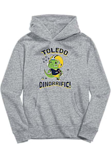 Vive La Fete Toledo Rockets Youth Grey Dino-Riffic Long Sleeve Hoodie
