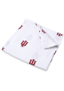 Muslin Swaddle Indiana Hoosiers Baby Blanket - White