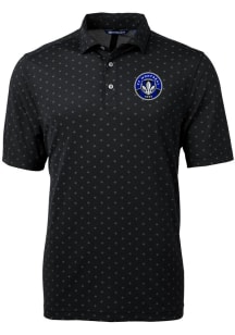 Cutter and Buck Montreal Impact Black Virtue Eco Pique Tile Big and Tall Polo
