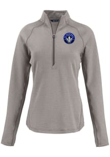 Cutter and Buck Montreal Impact Womens Graphite Pehastin Qtr Zip