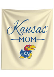 Kansas Jayhawks Mom 50x60 Tapestry Blanket