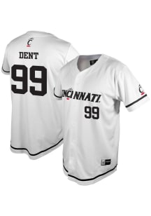 Ascher Dent Genuine Collective Mens White Cincinnati Bearcats NIL Jersey