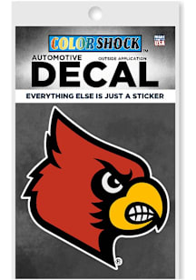 Louisville Cardinals Mascot Auto Decal - Cardinal
