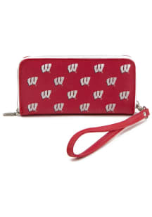 Wristlet Wisconsin Badgers Womens Wallets - Red